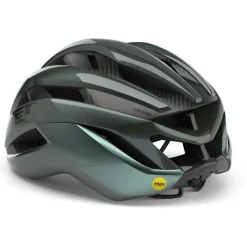 MET Trenta 3K Carbon Fietshelm - Hyper Teal/Glossy