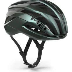 MET Trenta 3K Carbon Fietshelm - Hyper Teal/Glossy