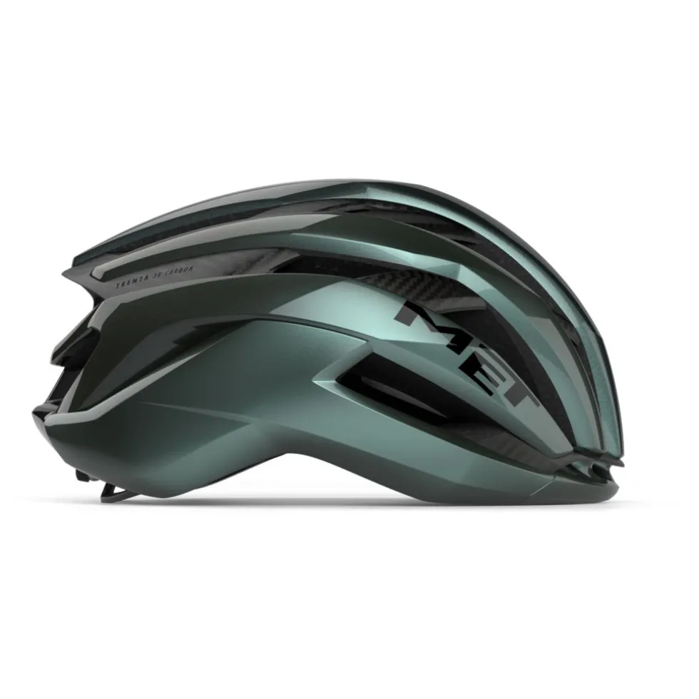 MET Trenta 3K Carbon Fietshelm - Hyper Teal/Glossy