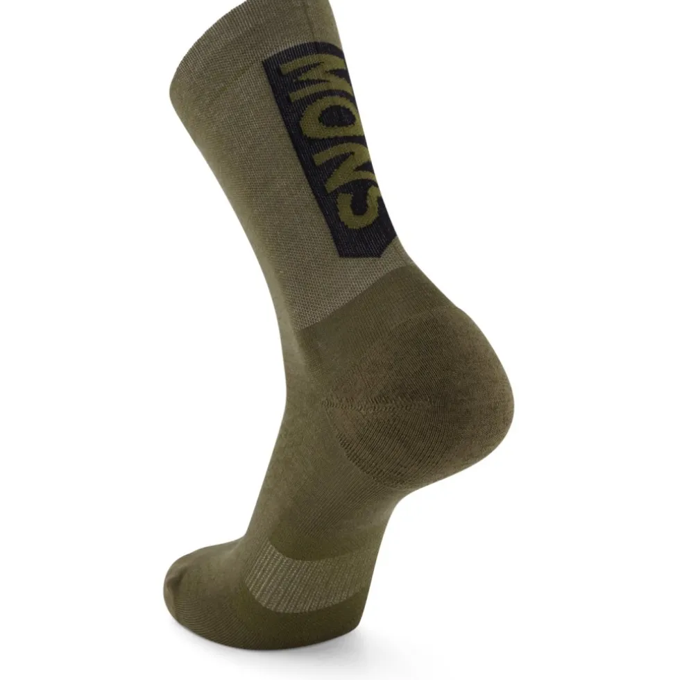 Mons Royale Atlas Merino Crew Sokken - dark olive
