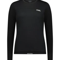 Mons Royale Diversion Merino Fietsshirt met Lange Mouwen Dames - zwart