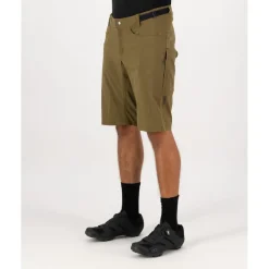 Mons Royale Diversion Merino Trail Short Heren - dark olive