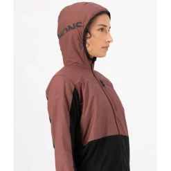 Mons Royale Diversion Merino Windjas Dames - coffee / zwart