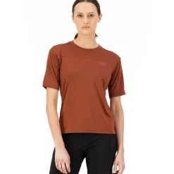 Mons Royale Diversion Merino Fietsshirt met Korte Mouwen Dames - sienna