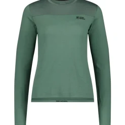 Mons Royale Diversion Merino Fietsshirt met Lange Mouwen Dames - thyme / cypress