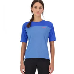 Mons Royale Diversion Merino Fietsshirt met Korte Mouwen Dames - ocean / ultramarine