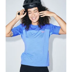 Mons Royale Diversion Merino Fietsshirt met Korte Mouwen Dames - ocean / ultramarine