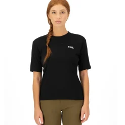 Mons Royale Diversion Merino Fietsshirt met Korte Mouwen Dames - zwart