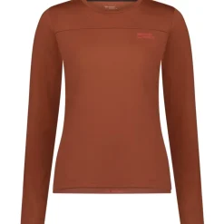 Mons Royale Diversion Merino Fietsshirt met Lange Mouwen Dames - sienna