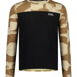 Mons Royale Diversion Merino Fietsshirt met Lange Mouwen Heren - mr grunge / black