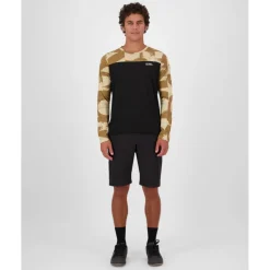Mons Royale Diversion Merino Fietsshirt met Lange Mouwen Heren - mr grunge / black