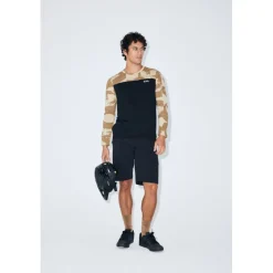 Mons Royale Diversion Merino Fietsshirt met Lange Mouwen Heren - mr grunge / black