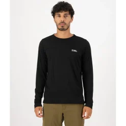 Mons Royale Diversion Merino Fietsshirt met Lange Mouwen Heren - zwart