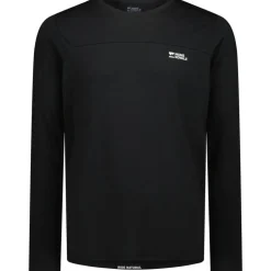 Mons Royale Diversion Merino Fietsshirt met Lange Mouwen Heren - zwart