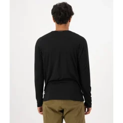 Mons Royale Diversion Merino Fietsshirt met Lange Mouwen Heren - zwart