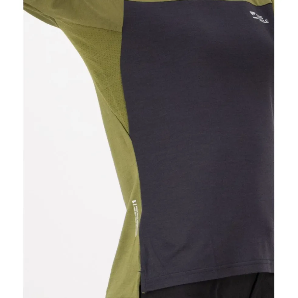 Mons Royale Diversion Merino Fietsshirt met Korte Mouwen Dames - fern / 9 iron