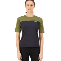 Mons Royale Diversion Merino Fietsshirt met Korte Mouwen Dames - fern / 9 iron