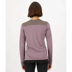 Mons Royale Diversion Merino Fietsshirt met Lange Mouwen Dames - mauve / iron