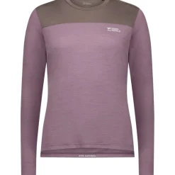 Mons Royale Diversion Merino Fietsshirt met Lange Mouwen Dames - mauve / iron
