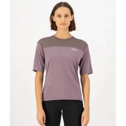 Mons Royale Diversion Merino Fietsshirt met Korte Mouwen Dames - mauve / iron