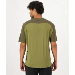 Mons Royale Diversion Merino Fietsshirt met Korte Mouwen Heren - fern / olijf