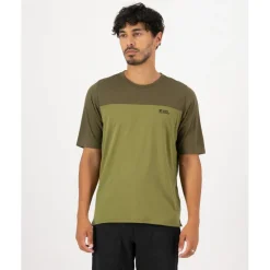Mons Royale Diversion Merino Fietsshirt met Korte Mouwen Heren - fern / olijf