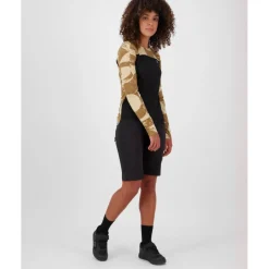 Mons Royale Diversion Merino Fietsshirt met Lange Mouwen Dames - mr grunge / black