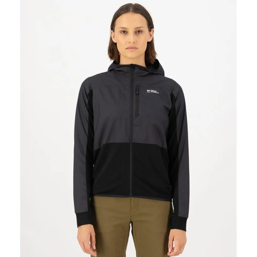 Mons Royale Diversion Merino Windjas Dames - zwart