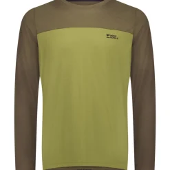 Mons Royale Diversion Merino Fietsshirt met Lange Mouwen Heren - fern / olijf