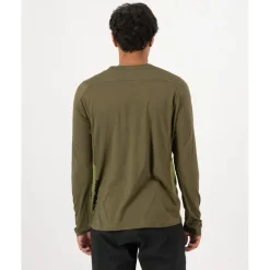 Mons Royale Diversion Merino Fietsshirt met Lange Mouwen Heren - fern / olijf