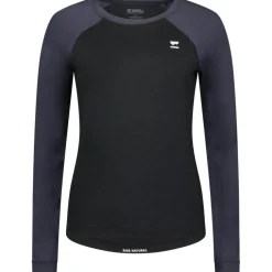 Mons Royale Tarn Merino Shirt met Lange Mouwen Dames - zwart / 9 iron