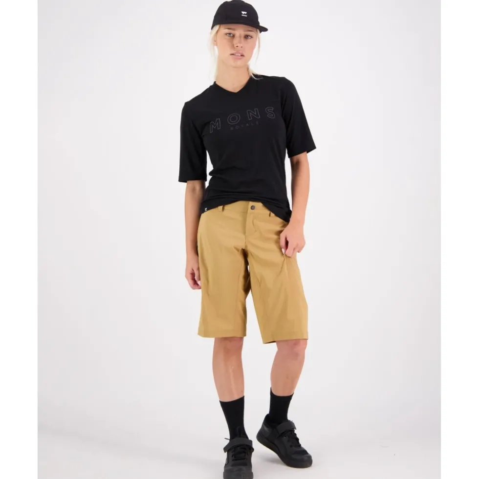 Mons Royale Virage Fietsshort Dames - cumin