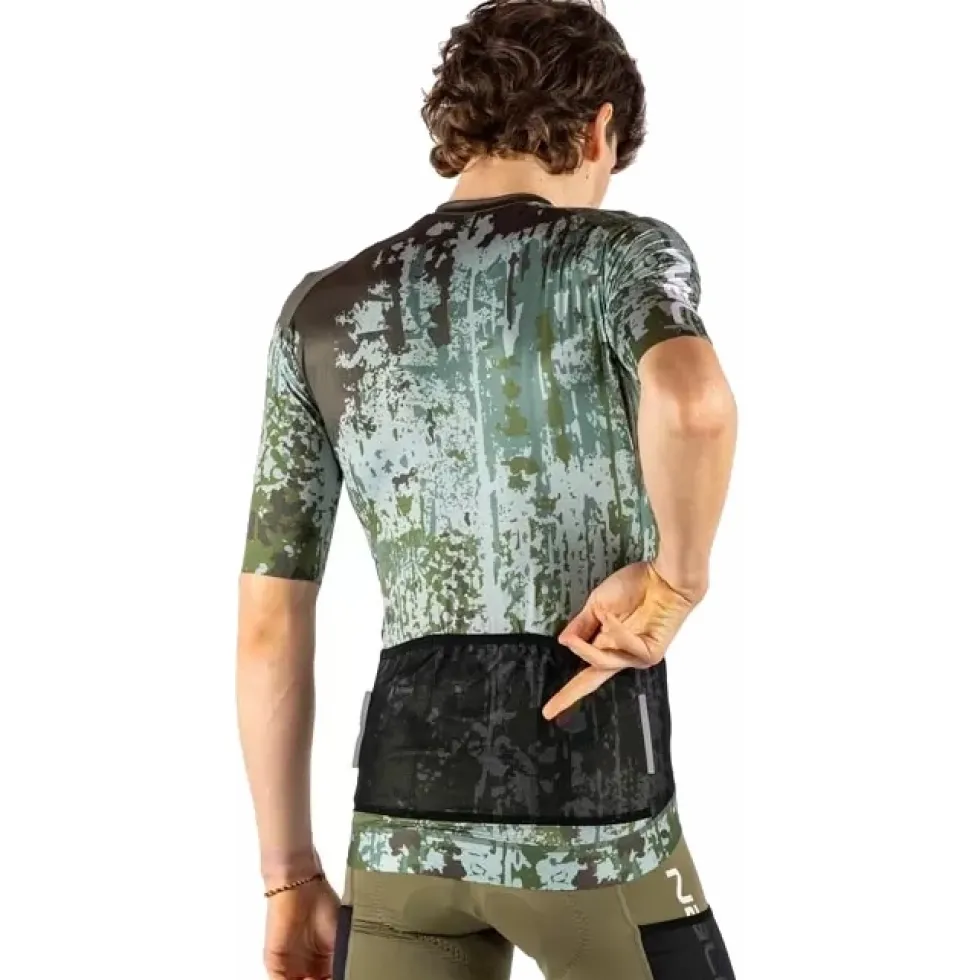 Nalini Bark Fietsshirt heren - green bark 4400