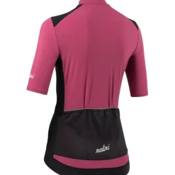 Nalini Five Pockets Fietstrui Dames - black/red wine 4750