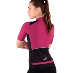 Nalini Five Pockets Fietstrui Dames - black/red wine 4750