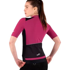 Nalini Five Pockets Fietstrui Dames - black/red wine 4750