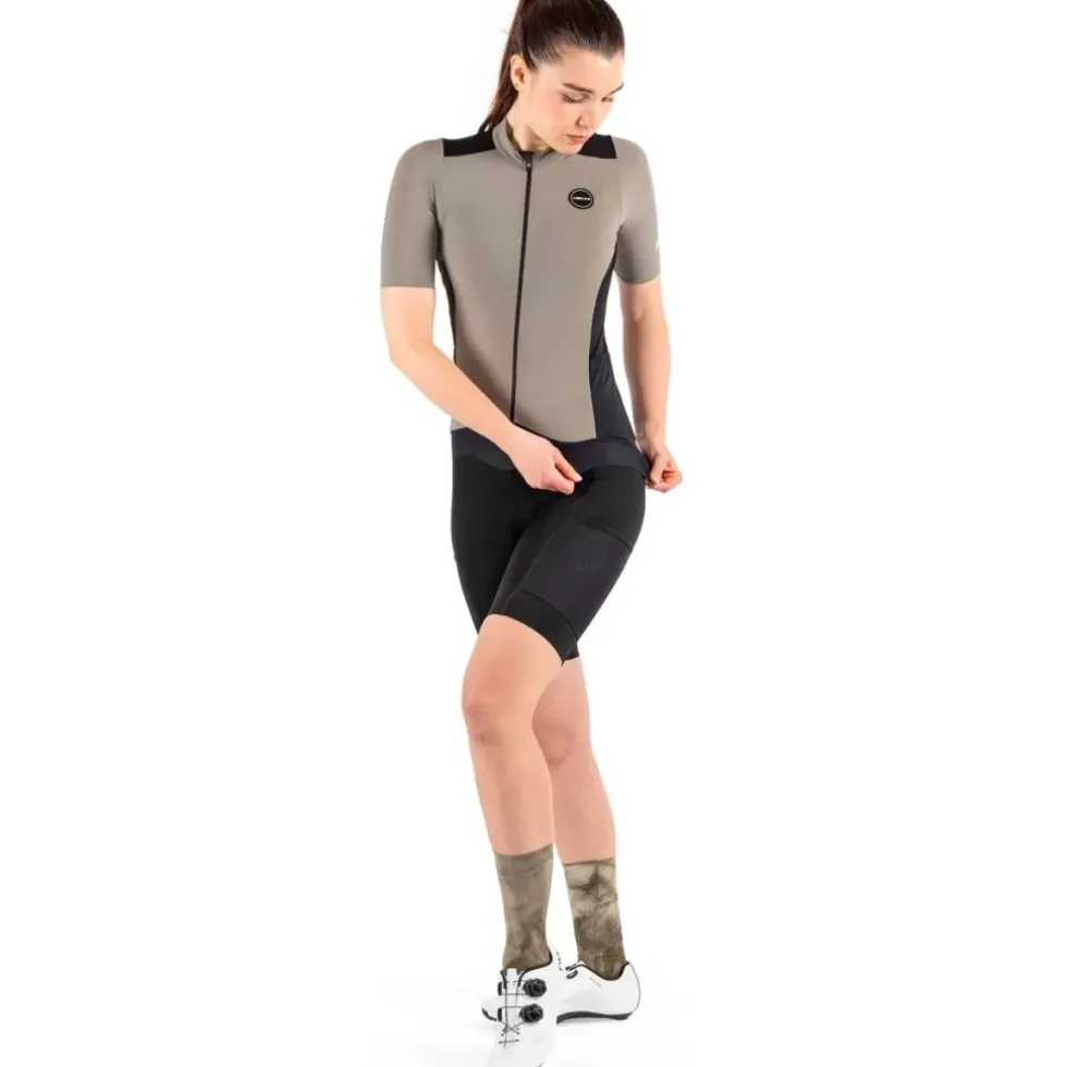 Nalini Five Pockets Fietsshirt dames - black/sage 4400