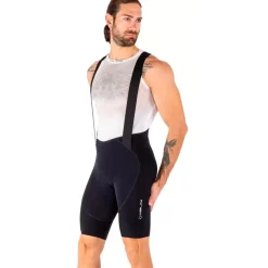 Nalini Graded Fietsshorts met bretels Heren - black/black 4001