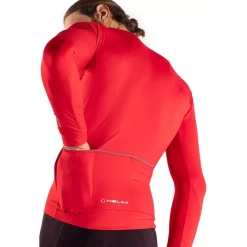 Nalini Light Wrap Fietstrui met lange mouwen Heren - chili 4130