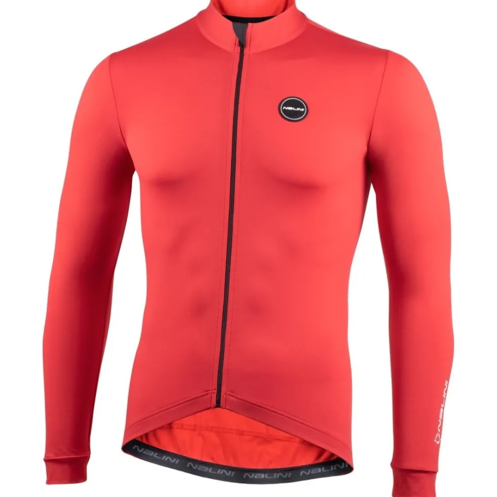 Nalini Light Wrap Fietstrui met lange mouwen Heren - chili 4130