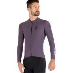 Nalini New Soft Wrap Fietstrui met lange mouwen Heren - dusty purple 4800