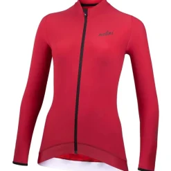 Nalini New Wrap Fietstrui met lange mouwen Dames - lady red 4100
