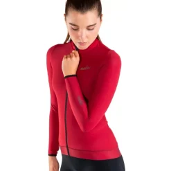 Nalini New Wrap Fietstrui met lange mouwen Dames - lady red 4100