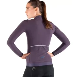 Nalini New Wrap Fietstrui met lange mouwen Dames - dusty purple 4800