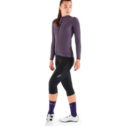 Nalini New Wrap Fietstrui met lange mouwen Dames - dusty purple 4800