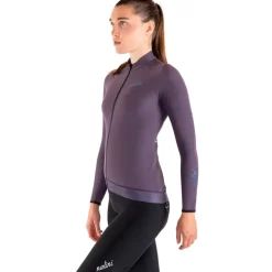 Nalini New Wrap Fietstrui met lange mouwen Dames - dusty purple 4800