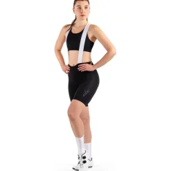 Nalini Perfect Fietsshort met bretels Dames - black/pristine 4020