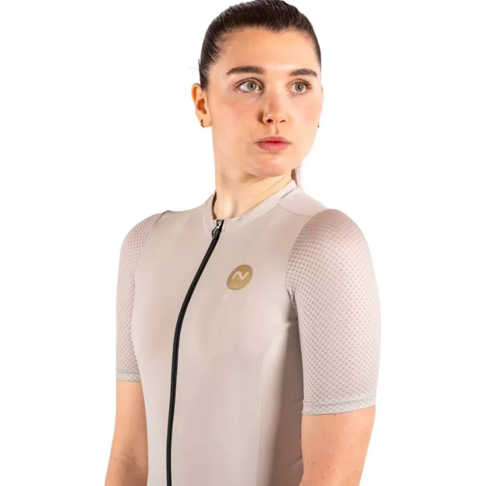 Nalini Pure Gold Fietsshirt dames - dusty grey 4010