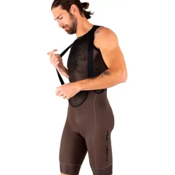 Nalini Pure Gravel Fietsshorts met bretels Heren - brown 4550