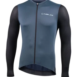 Nalini Pure Gravel Fietstrui met lange mouwen Heren - dark blue/black 4250